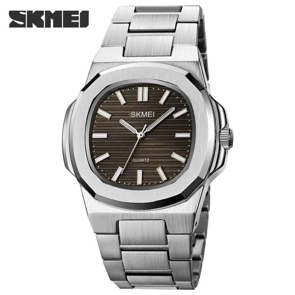Men Wristwatch Male Luxury Gift Gold Quartz For Steel Business Watch
