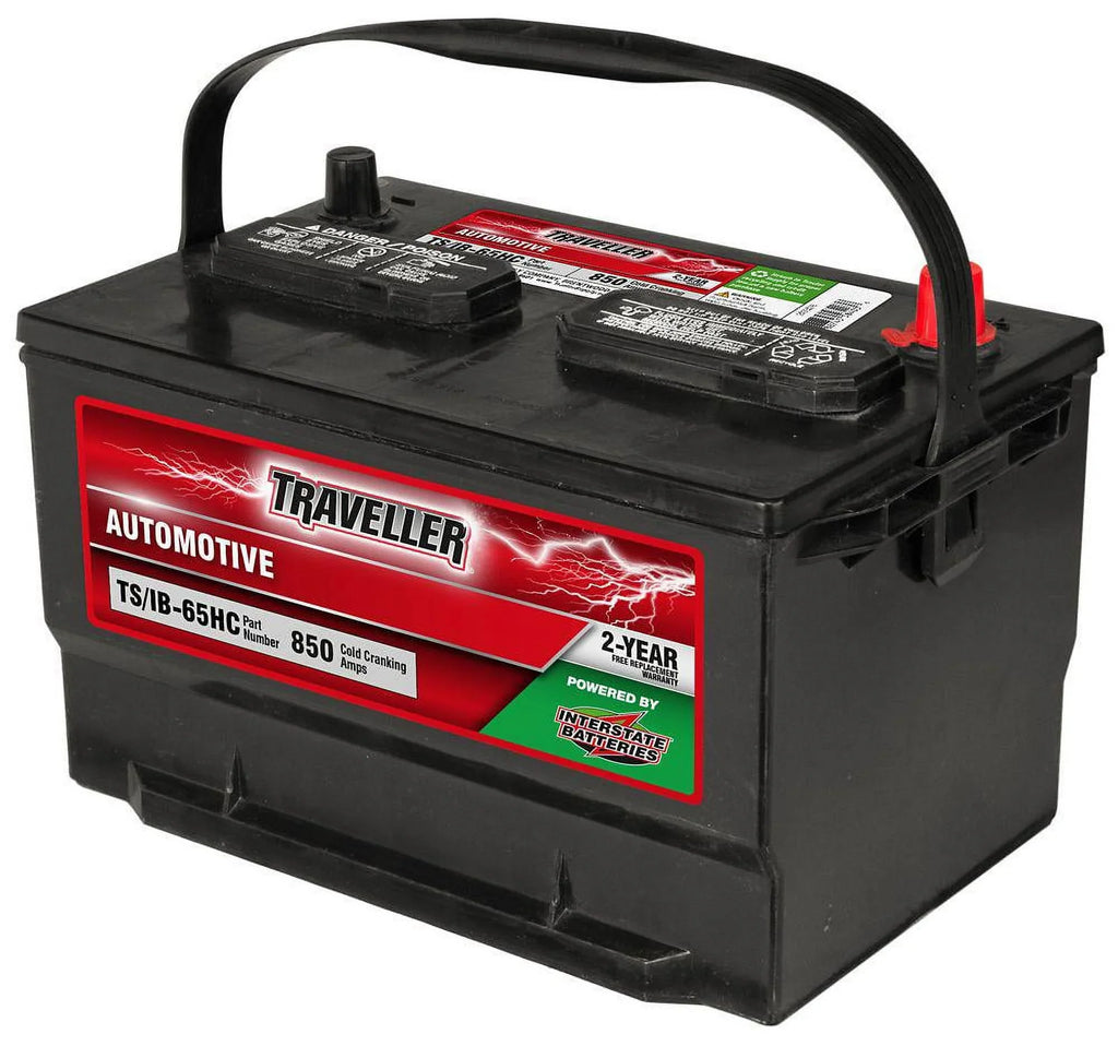 Group Traveller 65 Powered by Interstate BCI dimension, CCA 850 Automotive Battery,