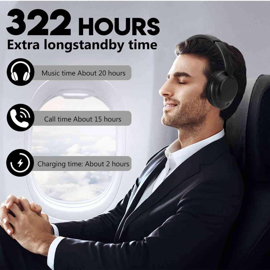 200H Bluetooth for A32 HD Wireless Workout Standby, SE/Poco Poco C65/Redmi Over-Ear Pro Note Xiaomi - with -Black 5G/Redmi Mic Sound Pad 12R - 5G, Headphones Playtime, 20H M6 & UrbanX Travel 12