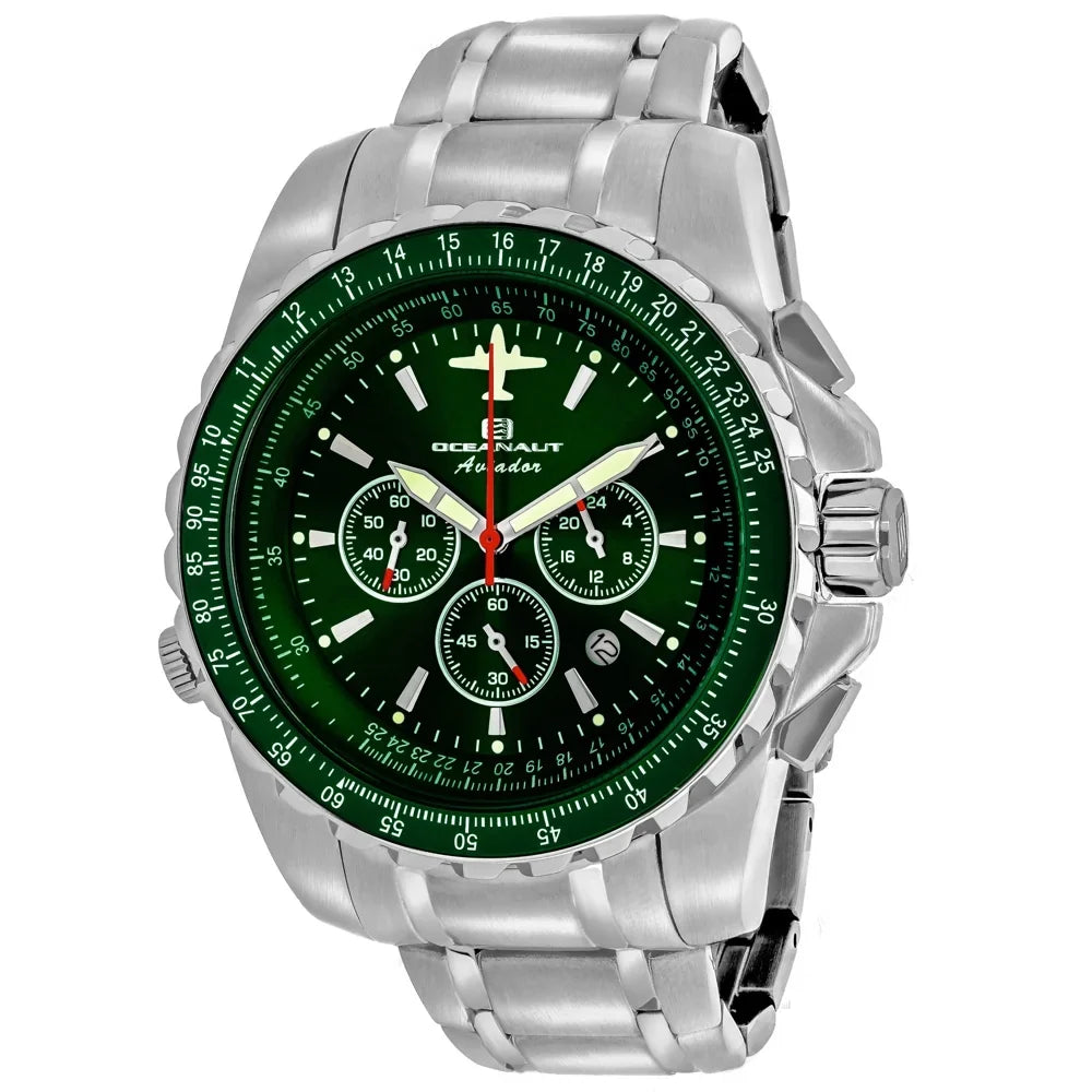 Oceanaut OC0117 Dial Watch Men's Green - Aviador Pilot