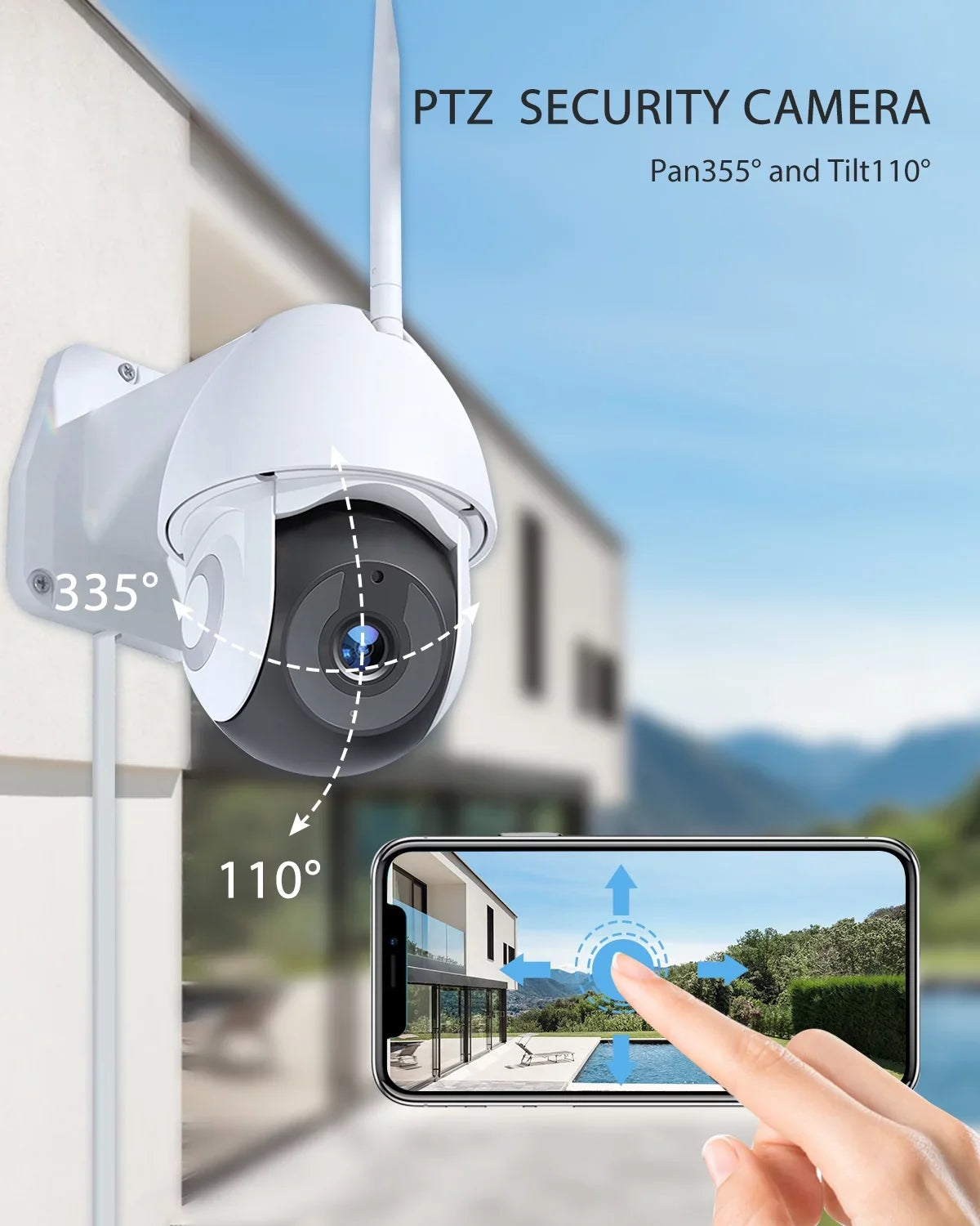 Floodlight FC920B Connection Outdoo exterior/Courtyard/Farm for Victure Waterproof,Motion-Activated,Wifi Cameras,IP55 Surveillance