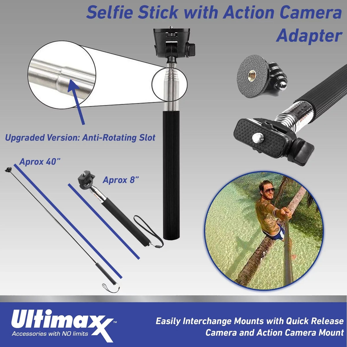 11 64GB Monopod Kit with Basic HERO11 Mini Hero Accessory and GoPro Bundle Black