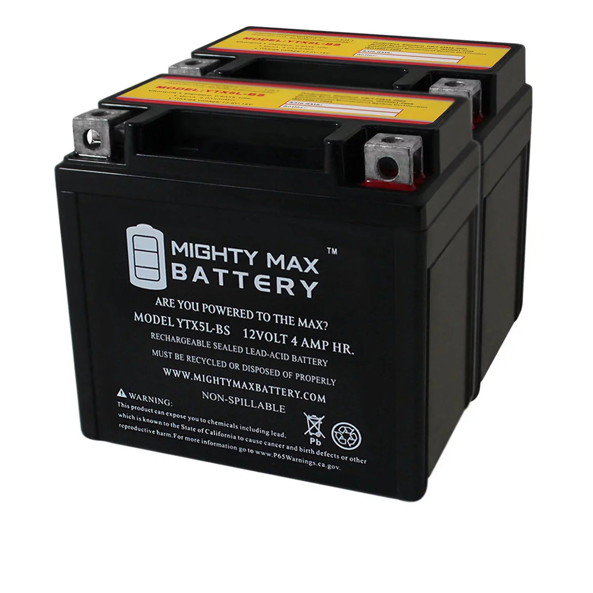 '- 2 50 2000 YTX5L-BS Super - Replacement Battery 9 for Pack Kymco