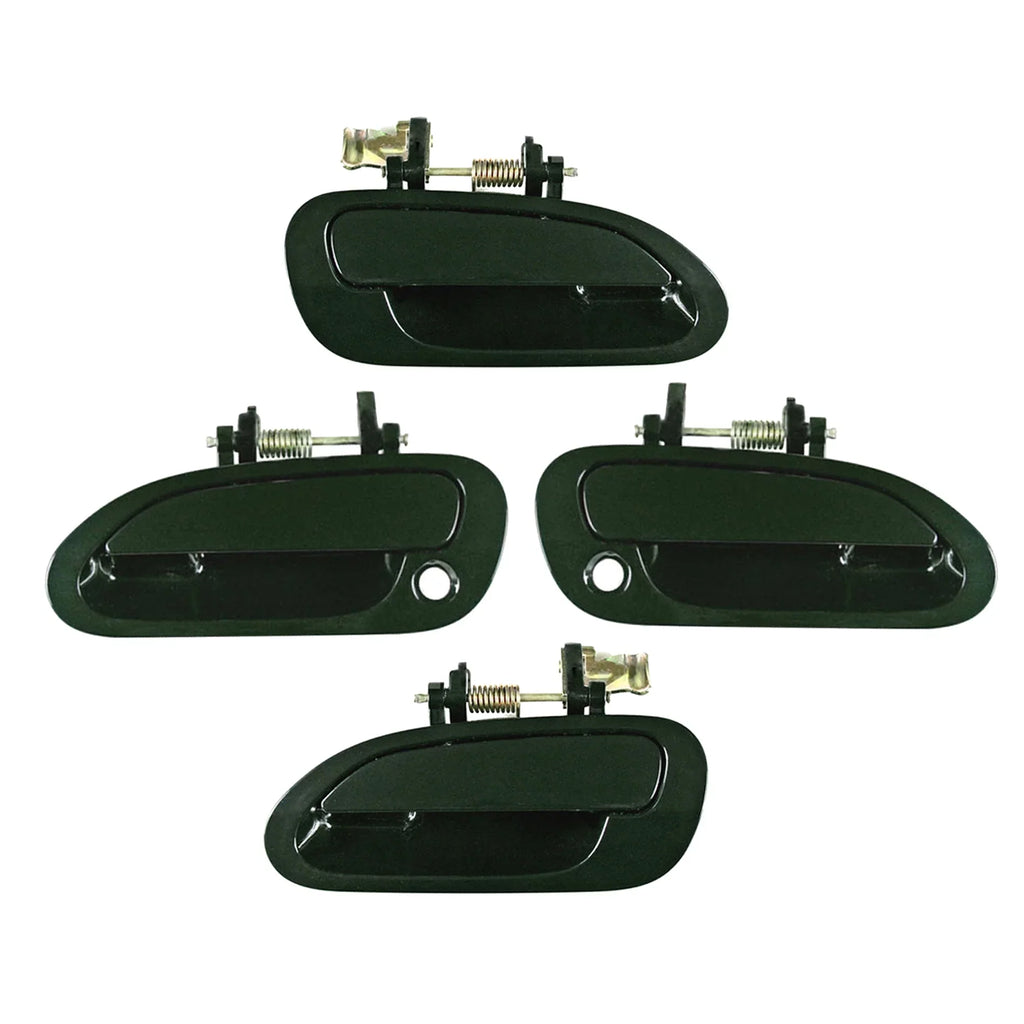 CF 4pcs Pearl of 2002 1998 1999 Outside Handle Advance Front Left Accord Honda 2001 98-02 Exterior 2000 Rear Emerald For Right G87P Door Set Dark