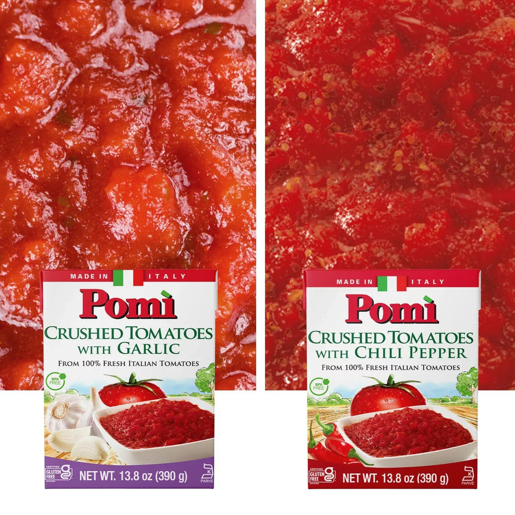 with - of Crushed 12) Pomì (Pack Chili 13.8oz Pepper Tomatoes