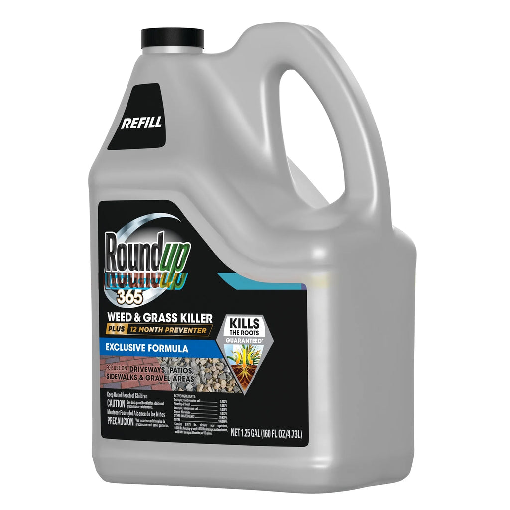 Preventer Dual 12 Plus Grass Weed Killer gal. Action Roundup & 365 1.25 Refill, Month