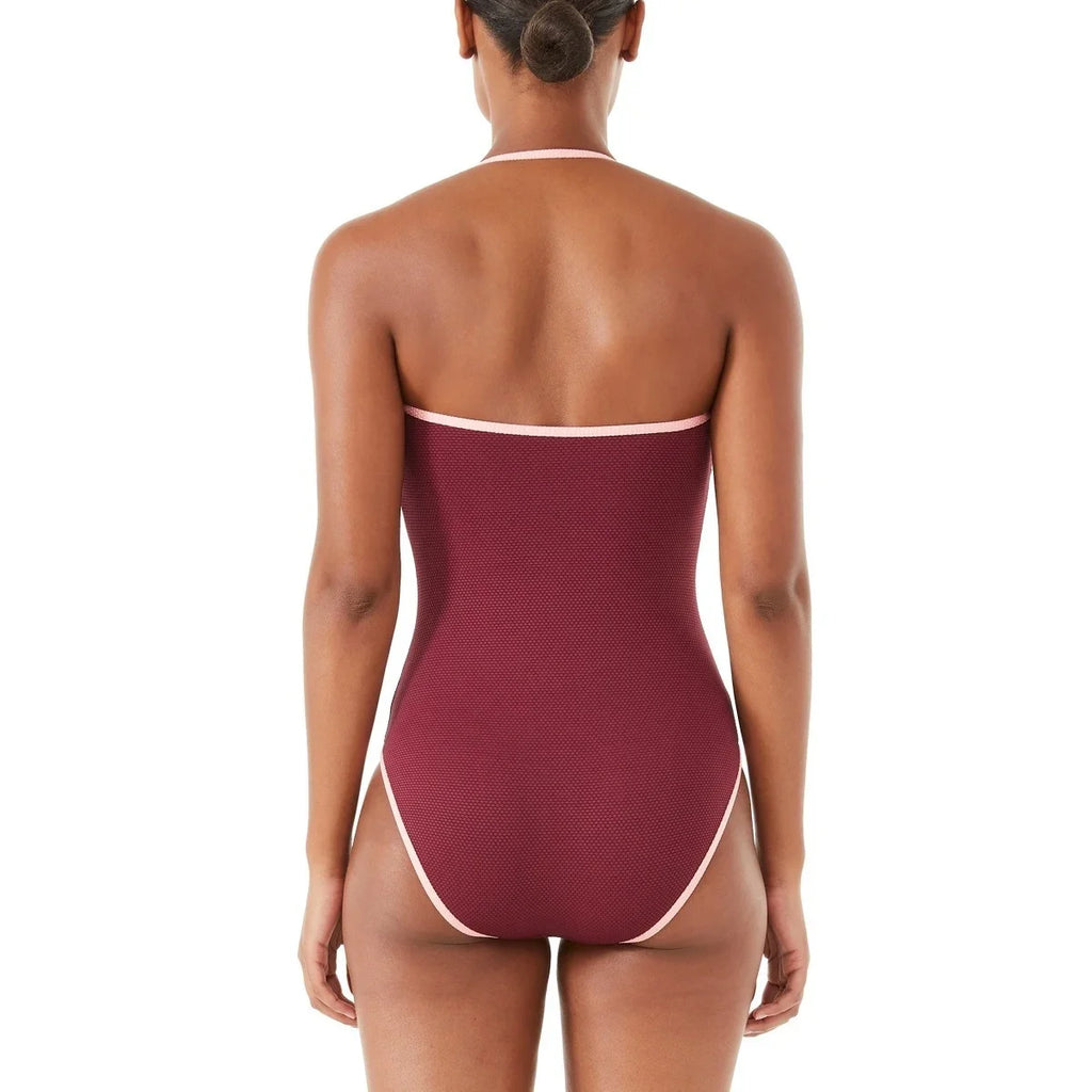 Large Swimsuit, Kate Spade Pique New Convertible One-Piece US PURPLE York
