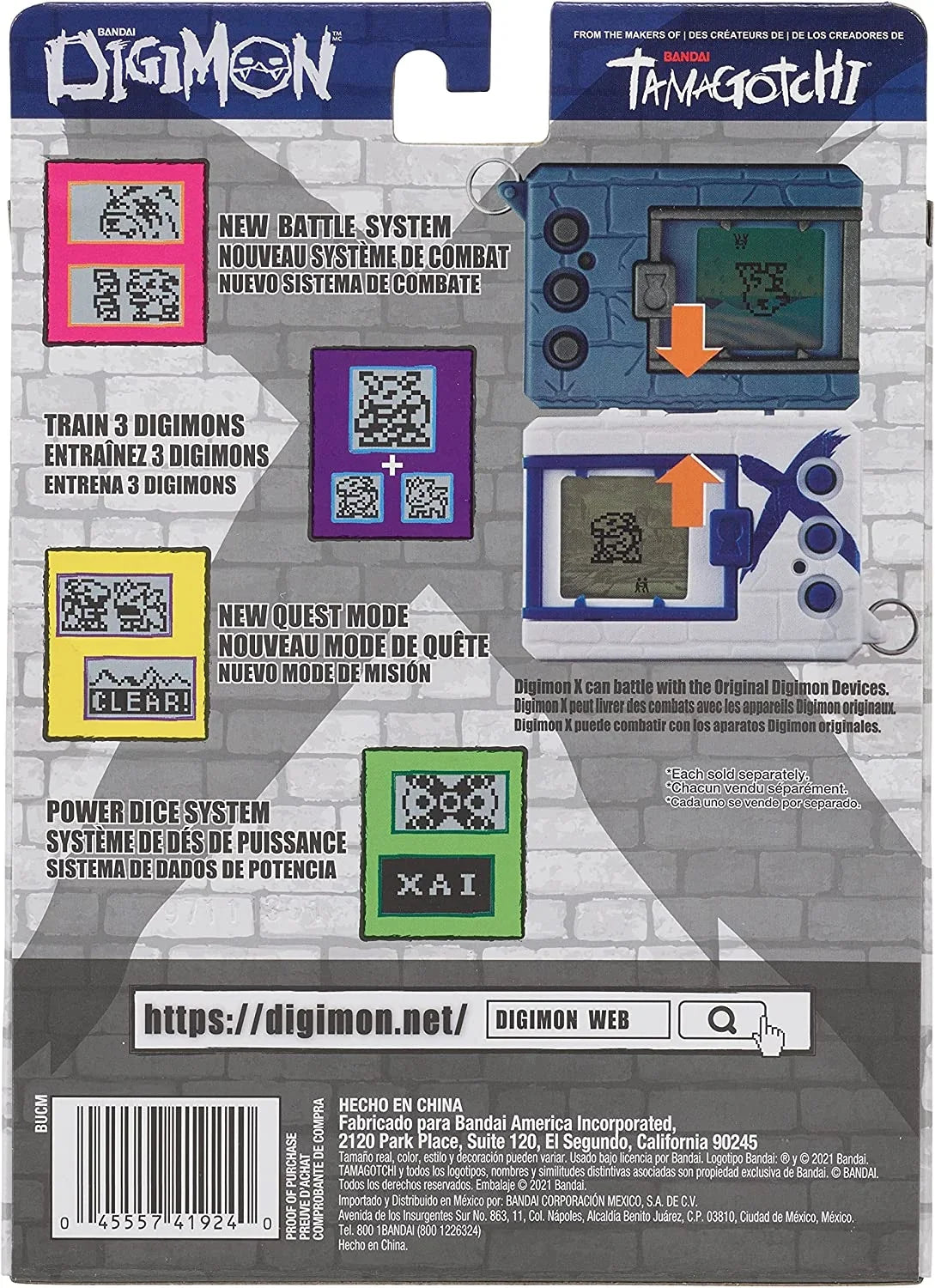 Digimon Monster (41924) & Green Pet Blue Digivice - Bandai X Virtual