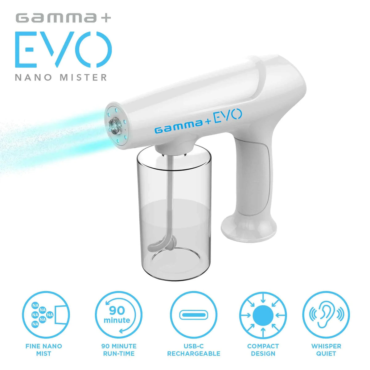 Barber Surface Skin Portable Refresh Mist Mister Gamma+ Sprayer Nano Hair EVO