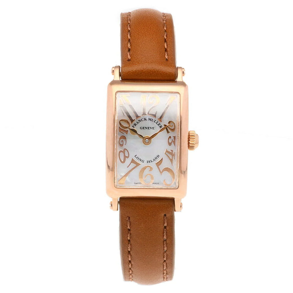 MOP2 (Good) K18PG Watch Island Long Pre-Owned MULLER 802 Franck FRANCK Ladies Muller