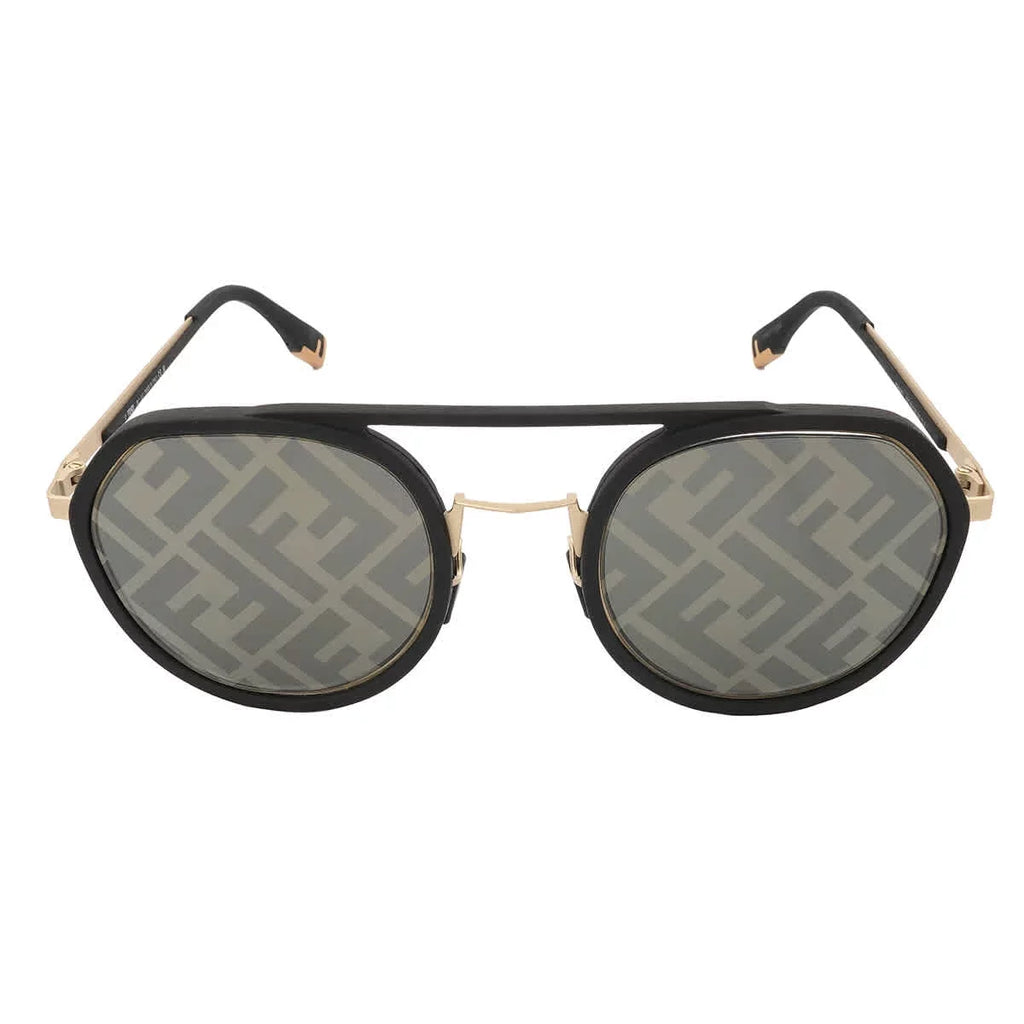 FE40040U Fendi Men's Pattern 51 02C Sunglasses Pilot