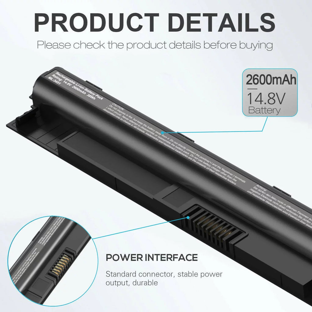5758 Battery 5559 5458 5755 M5Y1K / For 54515452 Laptop Inspiron K185W 5455