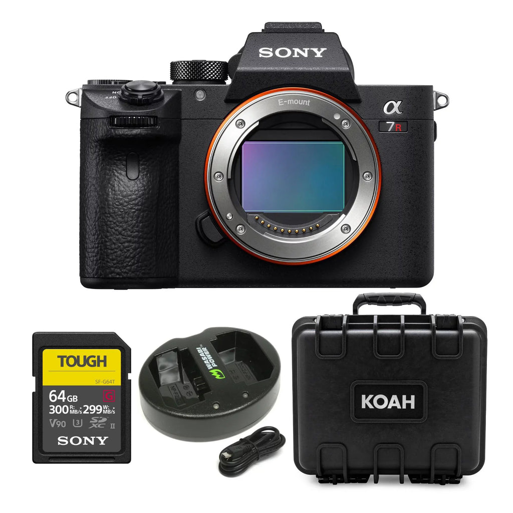 SD Card III Alpha Bundle Accessory a7R Body Camera Mirrorless with 64GB and