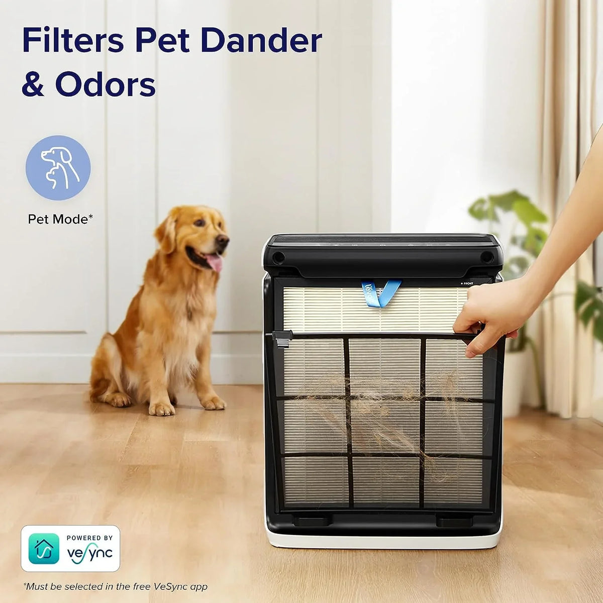 Purifiers Ft² Home Dust, Smart Captures Washable grade and Air Filters, Air Smoke, 100S WiFi, for Filter Room Large Sensors, LEVOIT Up 1110 HEPA Light Pet Hair, Vital with Allergies, Bedroom to