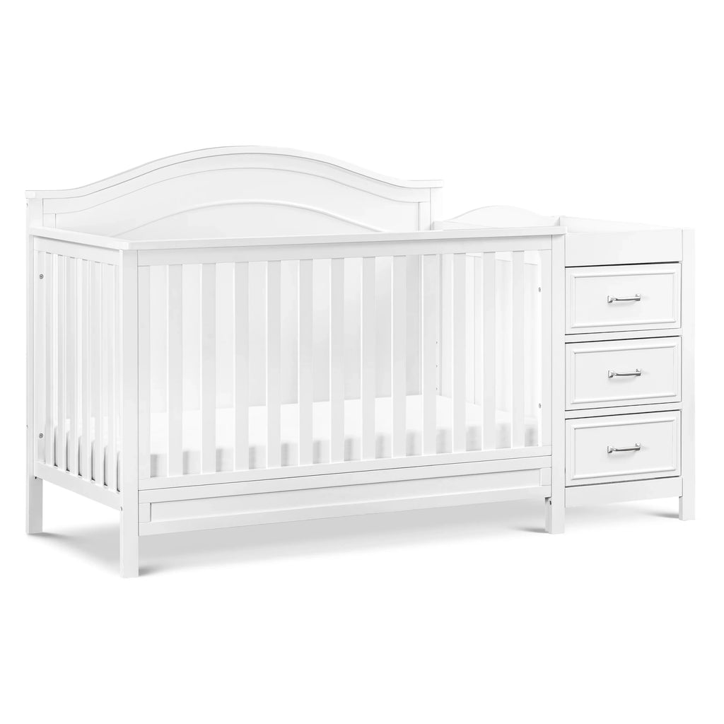 Combo Charlie White DaVinci and Crib in Changer Convertible 4-in-1