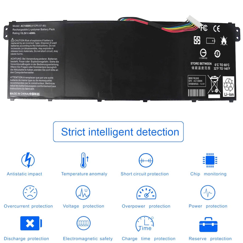 C810 AC14B3K C910 CB3-531 for CB5-571 Chromebook Battery Acer AC14B3K CB3-111