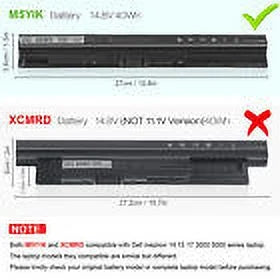 3451 5551 5555 5559 Battery 5451 5558 M5Y1K Laptop Inspiron for K185W GXVJ3