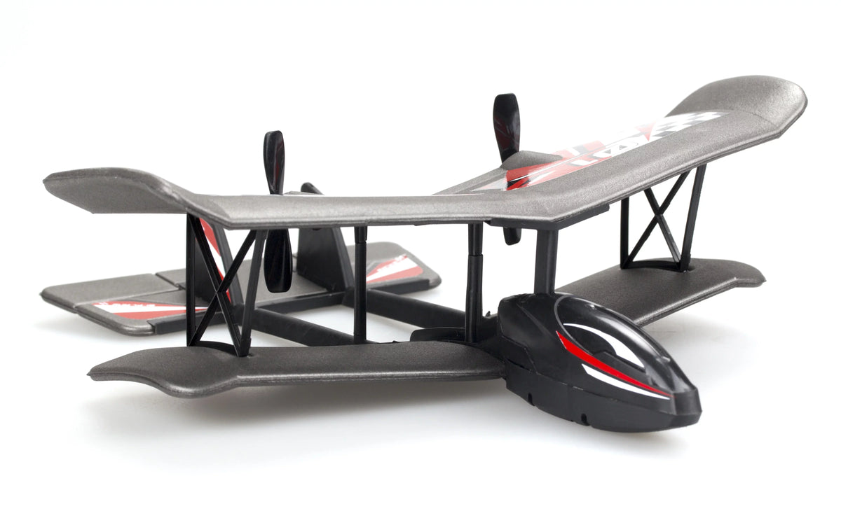 Red Bi-Wing Silverlit Plane- Flybotic RC Evo