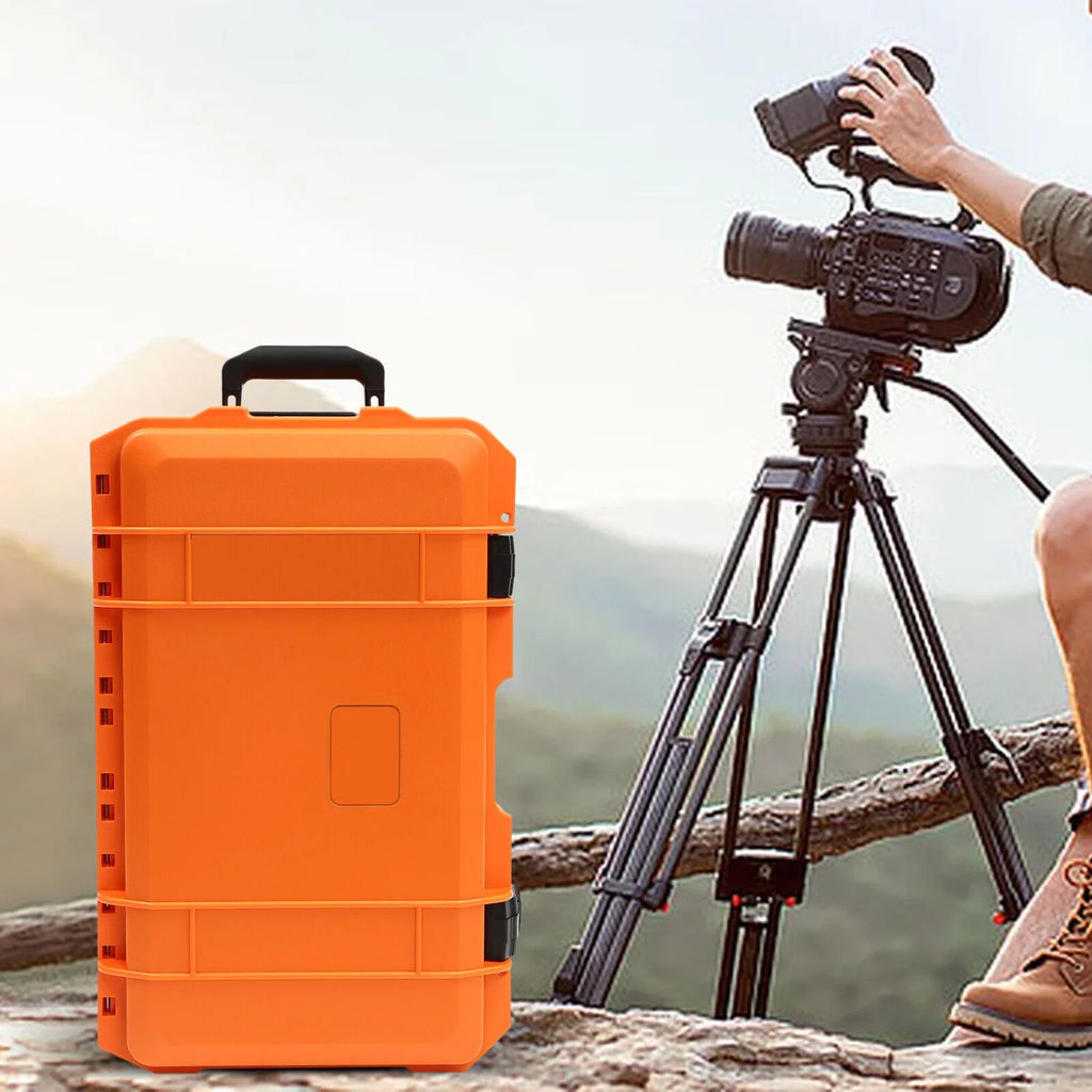 Box 22" Camera Storage Carry Roller Case Camera Waterproof Protect Case Box