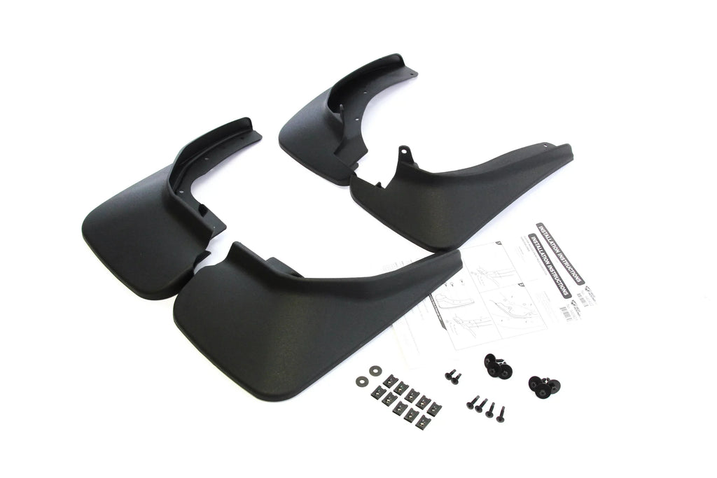 Explorer with Red Set Mud BB5Z-16A550-AA Full Front Rear BB5Z16A550AA Splash 4pc BB5Z16A550BB Flaps Compatible and 2011-2018 Hound Auto Molded Guards