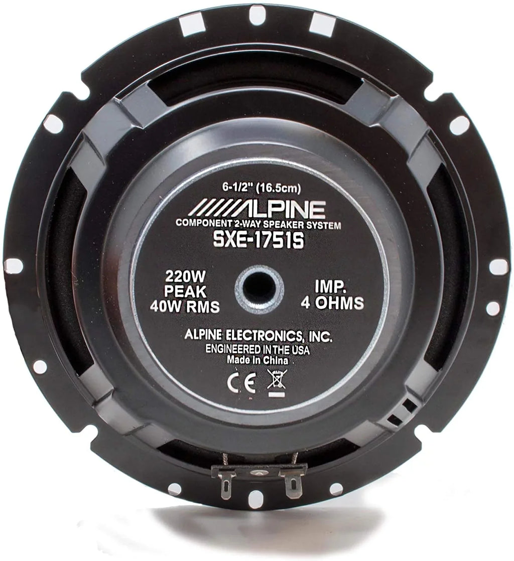 (Pair) Audio 6.5" Alpine SXE-1751S Watt Speakers 280 Component Car