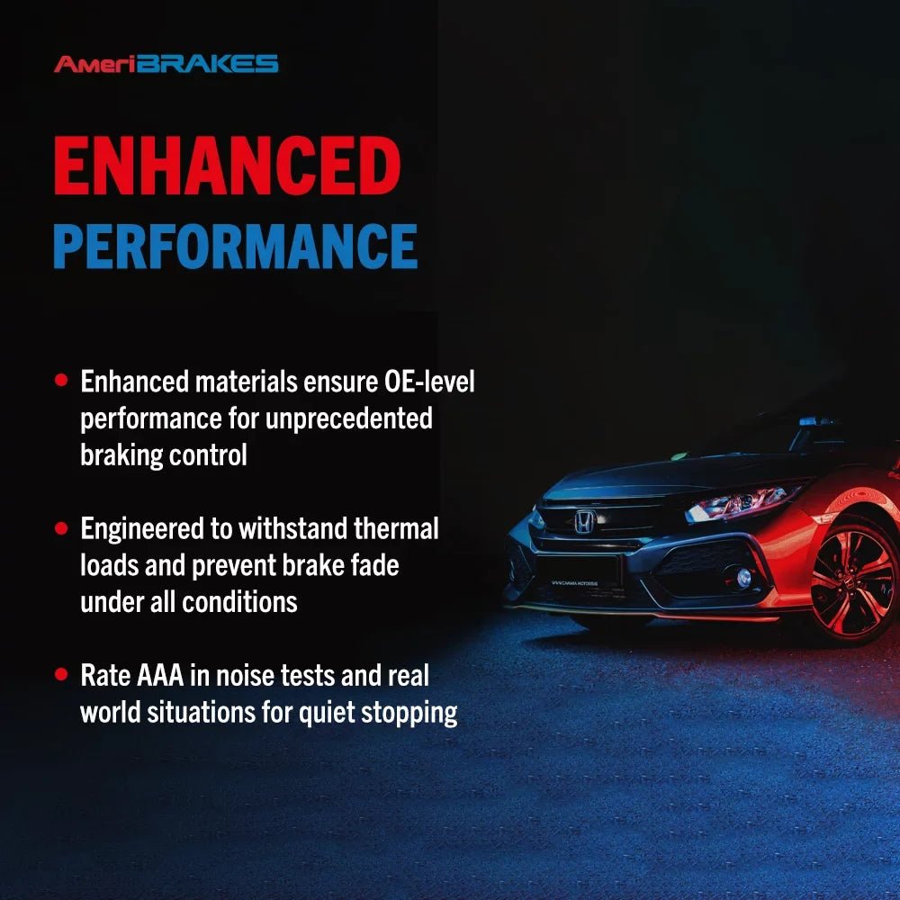 Brake KDA-100025 - Rotors Sedan with 2017-2020 Kit Transit For And Disc Ceramic Front Civic Drilled Pads Auto Coated Slotted Honda Si