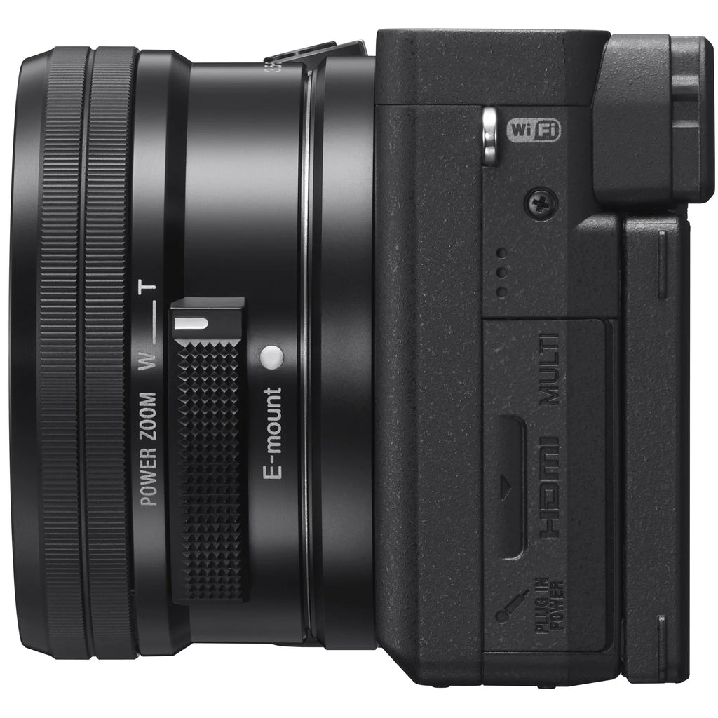 Card, Mirrorless ILCE-6400L Lens Bundle Editing and 16-50mm with Battery Camera 64GB APS-C Kit Video a6400 Interchangeable-Lens with Photo 40.5mm and Camera Suite, Memory Filter Bag, Camera