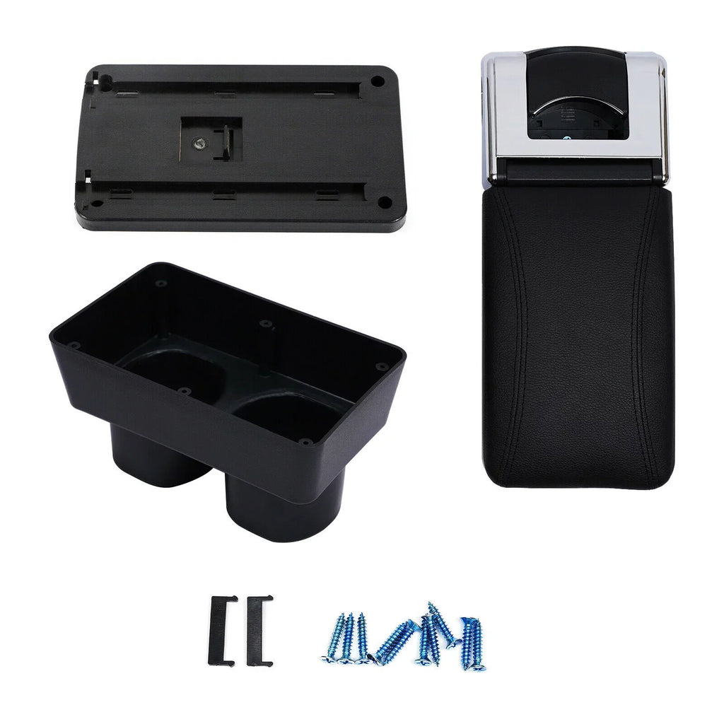 Box Armrest Storage Rest For Container Nissan Console Center Arm Versa/Tiida/Latio ZhdnBhnos Black 2007-2011 Rotatable Holder Car