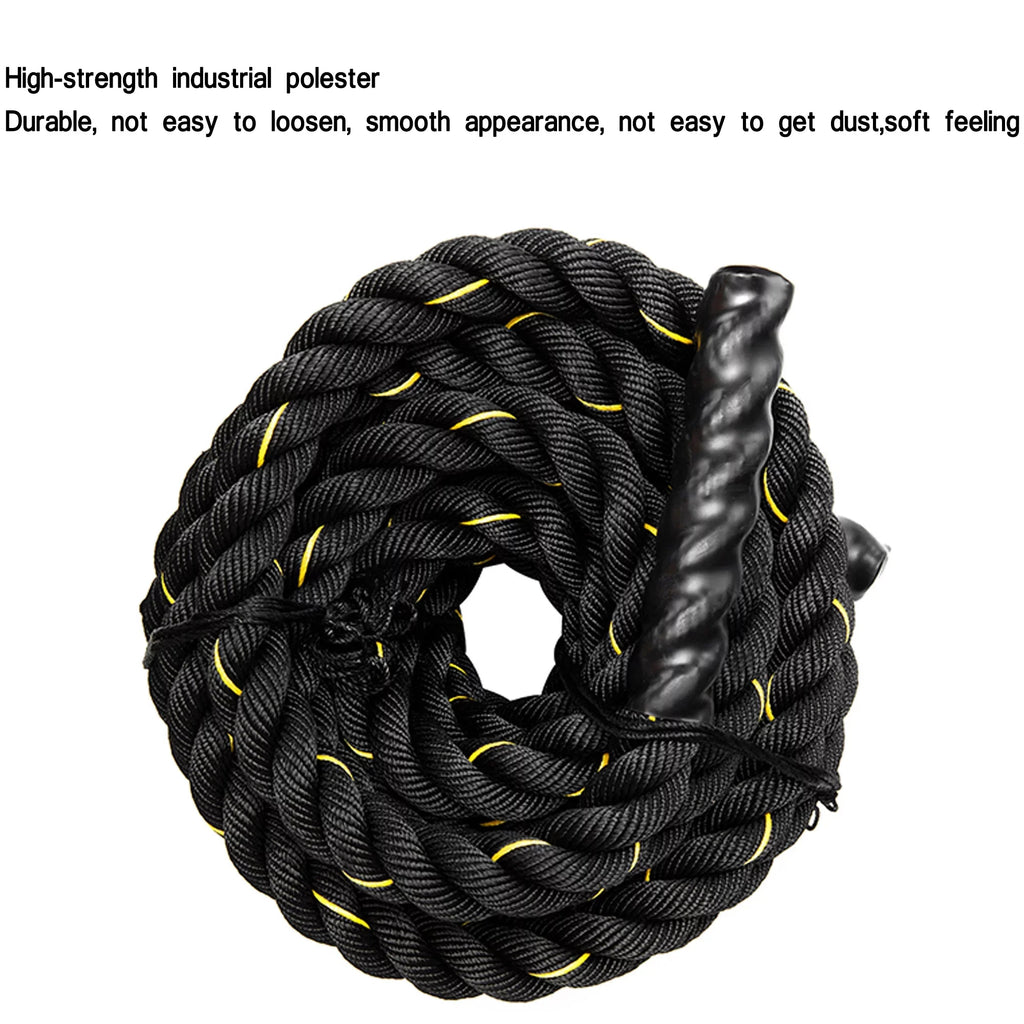 width Strength & Weight Undulation Heavy Cardio, Ropes - Polydac Gym Training, Cross Rope: Length, NK 49.2ft 1.5'' Conditioning Battle Training Heavy & Training