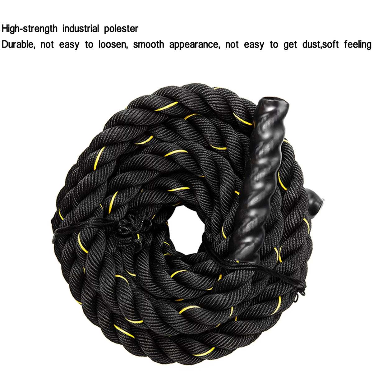 width Strength & Weight Undulation Heavy Cardio, Ropes - Polydac Gym Training, Cross Rope: Length, NK 49.2ft 1.5'' Conditioning Battle Training Heavy & Training