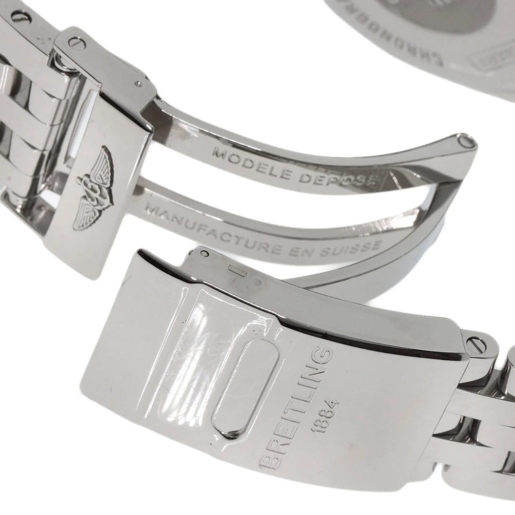 Chronomat Steel/SS BREITLING 44 Stainless Men's Pre-Owned Breitling Watch (Good) AB0110