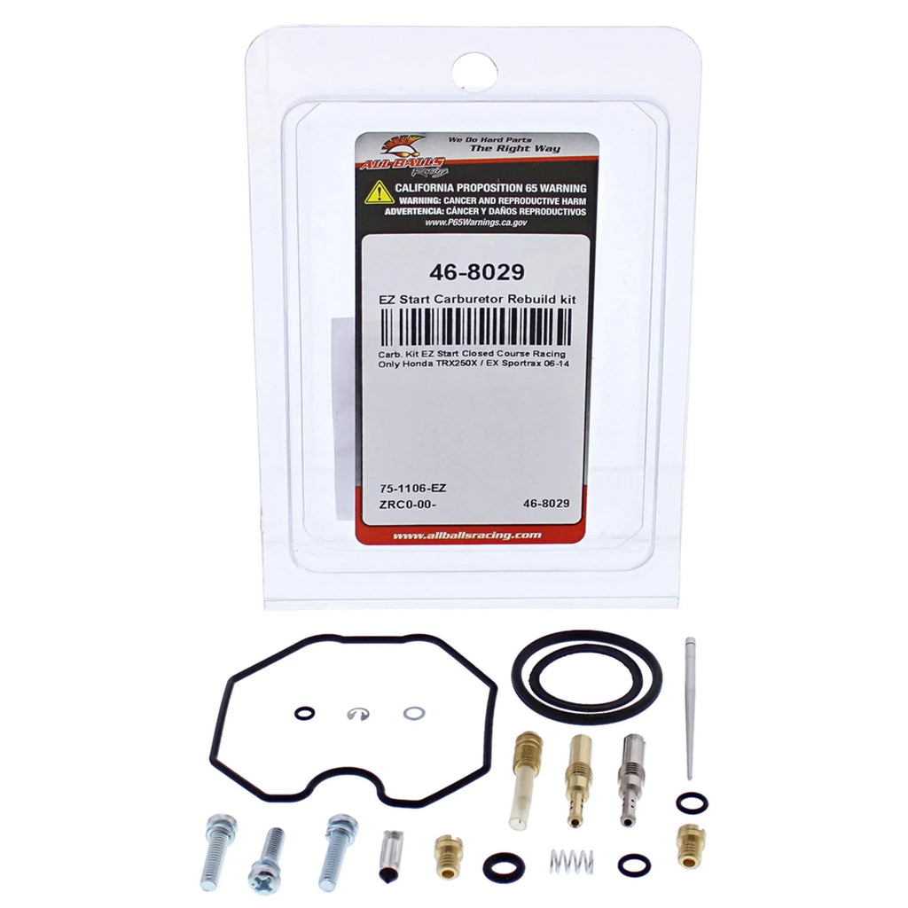 2011 2006 2010 kit 2009 EX Racing / EZ Honda 2012 2007 (46-8029) TRX250X Balls Carburetor For Compatible 2008 2014 Start 2013 All With/Replacement Sportrax Rebuild