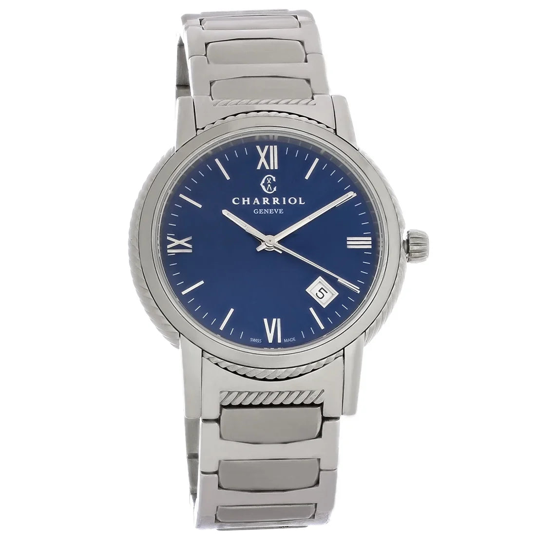 Charriol Watch Quartz Philippe Mens Stainless Parisii P40S2.930.002 Pre-Owned