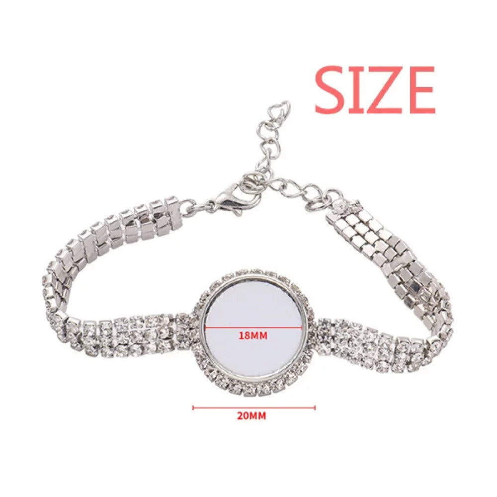 Deco Name Jewelry Diamond Chain Sweden Country Art Anklet Flag Tennis Fashion Bracelet