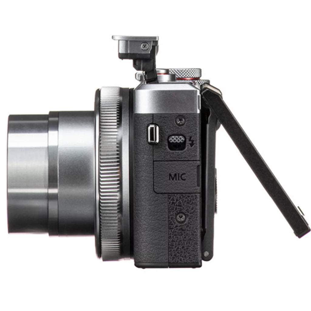(Silver) Bundle + with Card + Tripod III ZeeTech Camera X Mark G7 Canon Pieces 64GB Professional 2 Digital SanDisk Case Memory + PowerShot