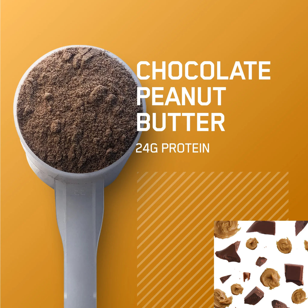 Butter, Gold Protein Peanut lb, 5 Optimum Chocolate Servings Nutrition, 100% 68 Standard Powder, Whey