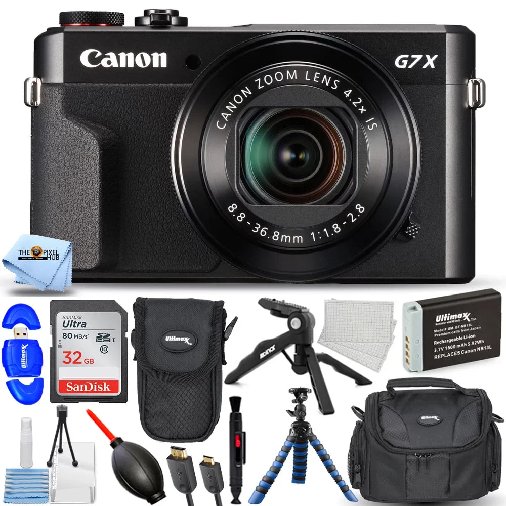 '+ 32GB Mark Camera + Digital Canon PowerShot G7 + II EXT Bundle BATT Tripod X