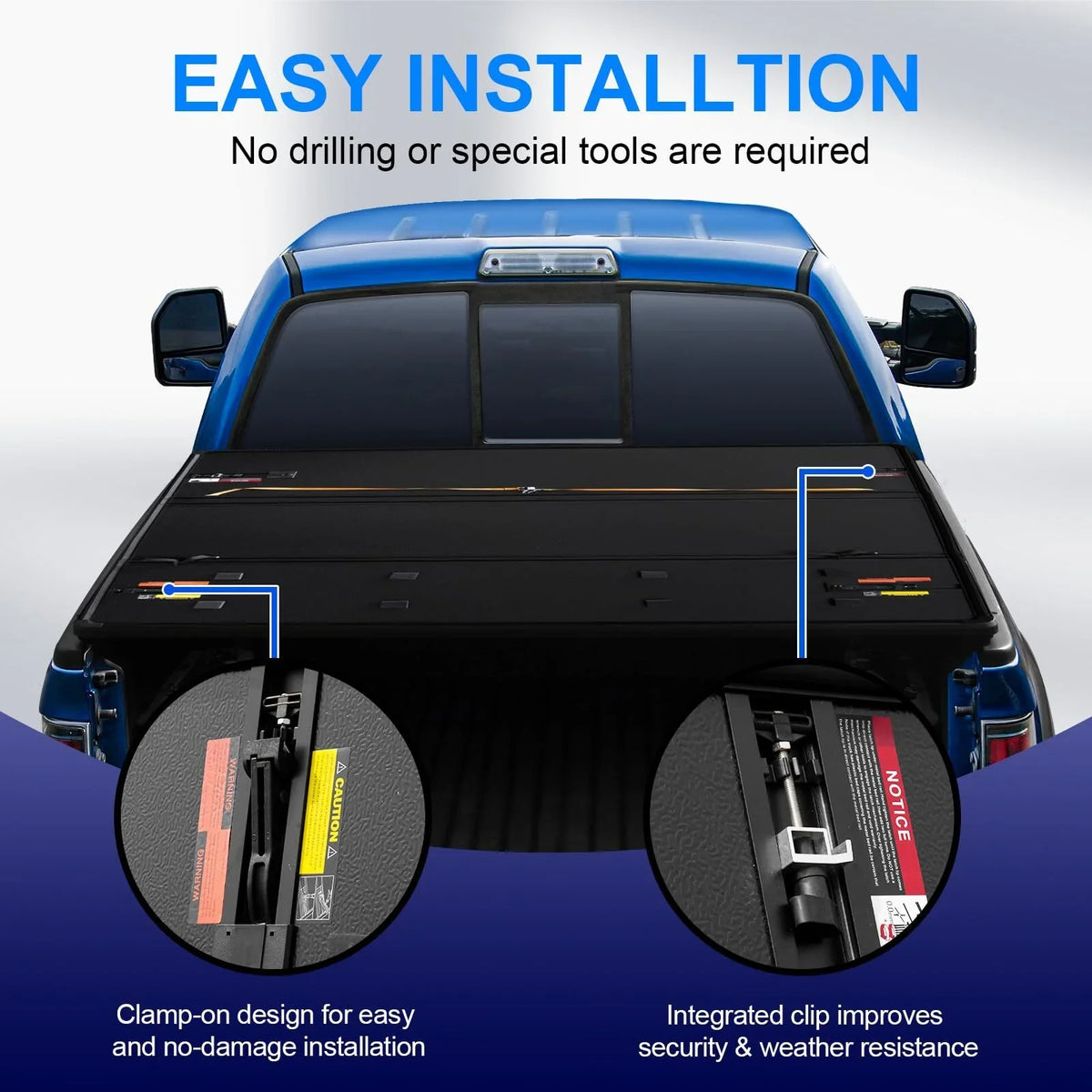 Hard Fleetside Pickup Tonneau Bed Dodge 2009-2023 with Compatible Cover Tri-Fold Truck 1500 5.7Ft Ram