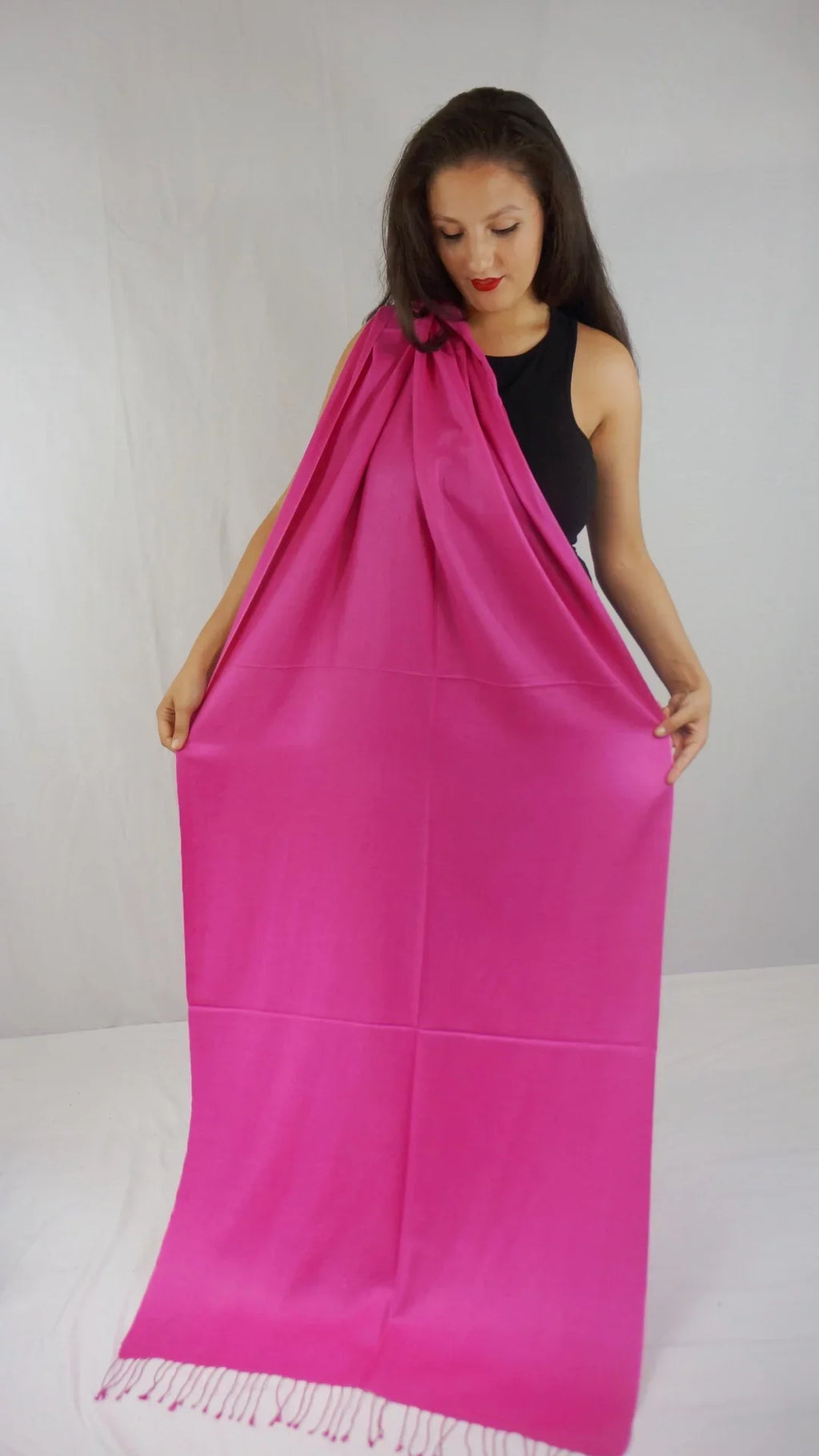 (Hot Scarf/Wool/Silk Shawl/Shawls/Scarf/Scarves/Wrap/Stole/Muffler/Cape/Ruana/Blanket/Throw/Pashmina Shawl) Shawl/Cashmere Regular Pink