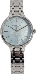 Steel 14504054 Coach Dial Silver Watch Stainless Tone Josie Women's Blue