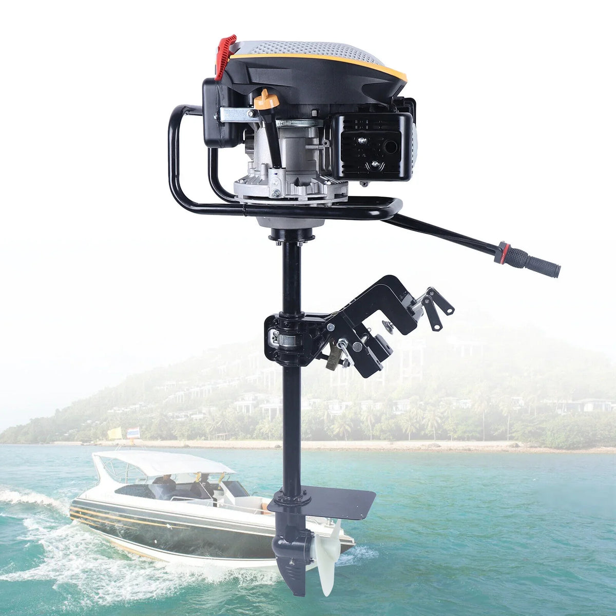 Ignition Fishing Motor Cooling 4 9 Duty with Miumaeov CC Marine Engine Single r/min HP TAS System Engine Cylinder Boat Boat Heavy 3600 Engine Stroke Air 225 Outboard