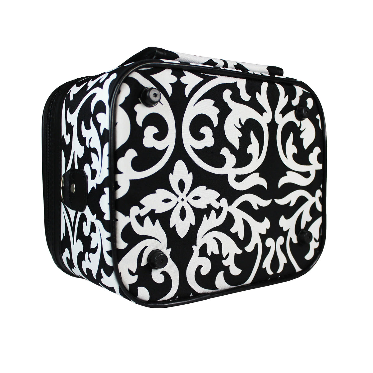 World Set Traveler Damask Case - Trim Cosmetic 2-Piece Pink