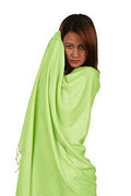 Dew Green Shawl/Shawls/Scarf/Scarves/Wrap/Stole/Muffler/Cape/Ruana/Blanket/Throw/Pashmina (Honey Shawl) Regular Shawl/Cashmere Scarf/Wool/Silk