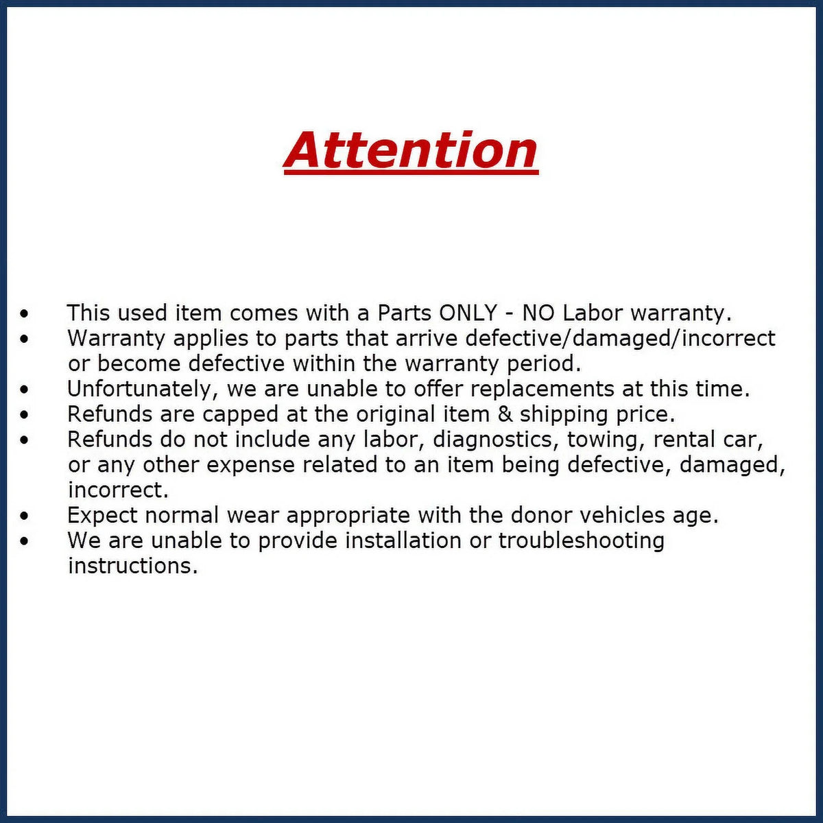 View 2019 Toyota Lane Camry 8646C-06060 (Good) Warning Pre-Owned OEM Departure Camera Front