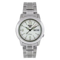 Analog with Steel Men's SNKE57 Seiko Watch Dial Stainless White