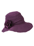 Hat Women's Brim - Purple Wired with Summer