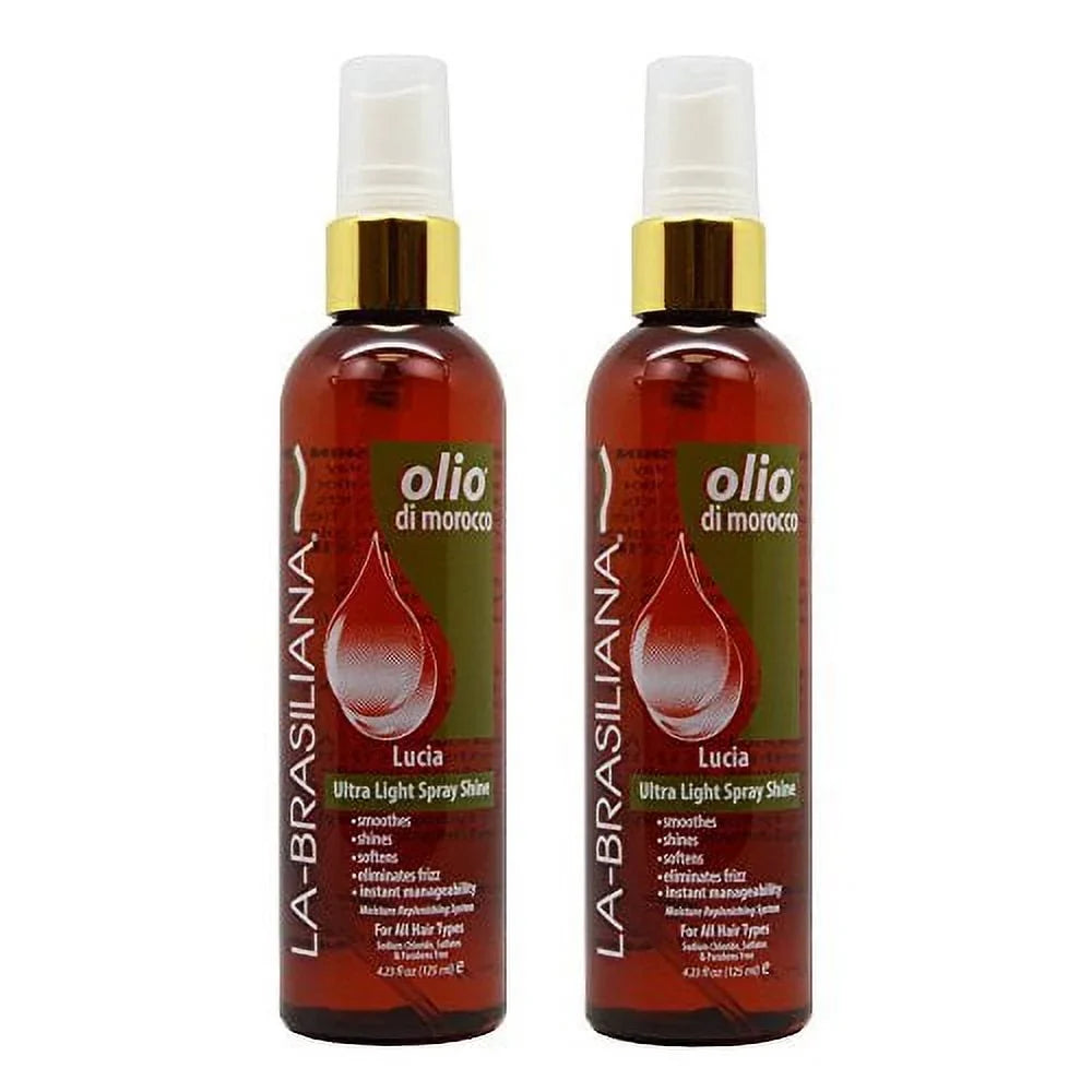 2" Shine Lucia Spray of Olio 4.23oz Light Morocco Di Ultra "Pack La-Brasiliana