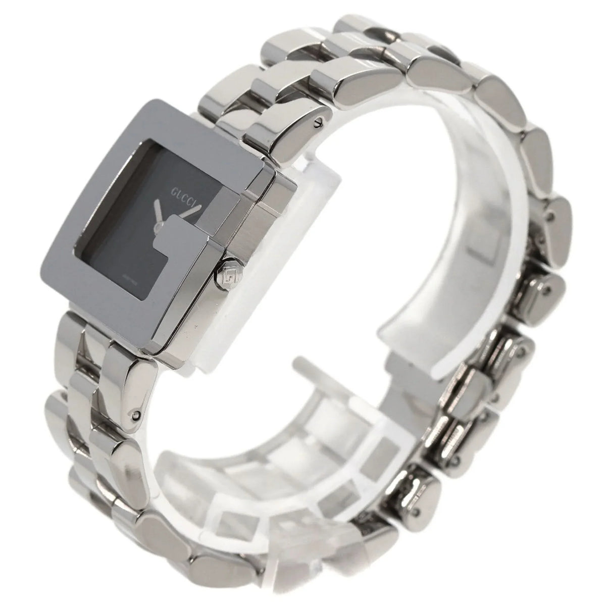 G Boys Square 3600J Steel/SS Stainless Watch Pre-Owned Face (Good)