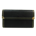 Tresor Women's Noir International Leather Pre-Owned (bi-fold) M91836 Wallet Long Porte Suhali Suhali (Good)