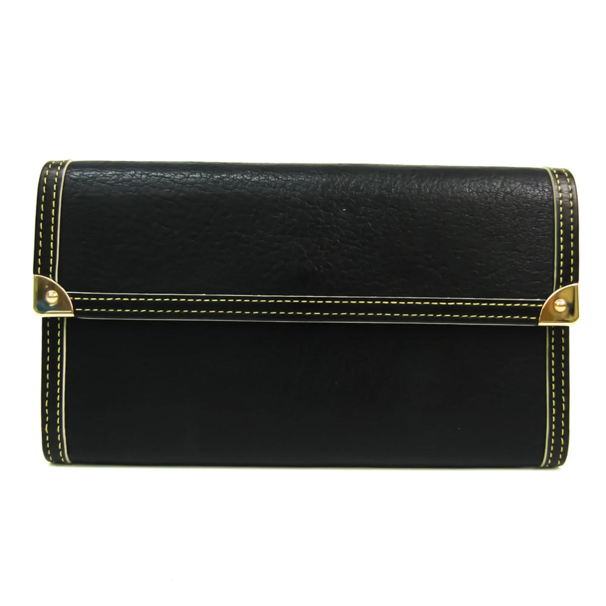 Tresor Women's Noir International Leather Pre-Owned (bi-fold) M91836 Wallet Long Porte Suhali Suhali (Good)